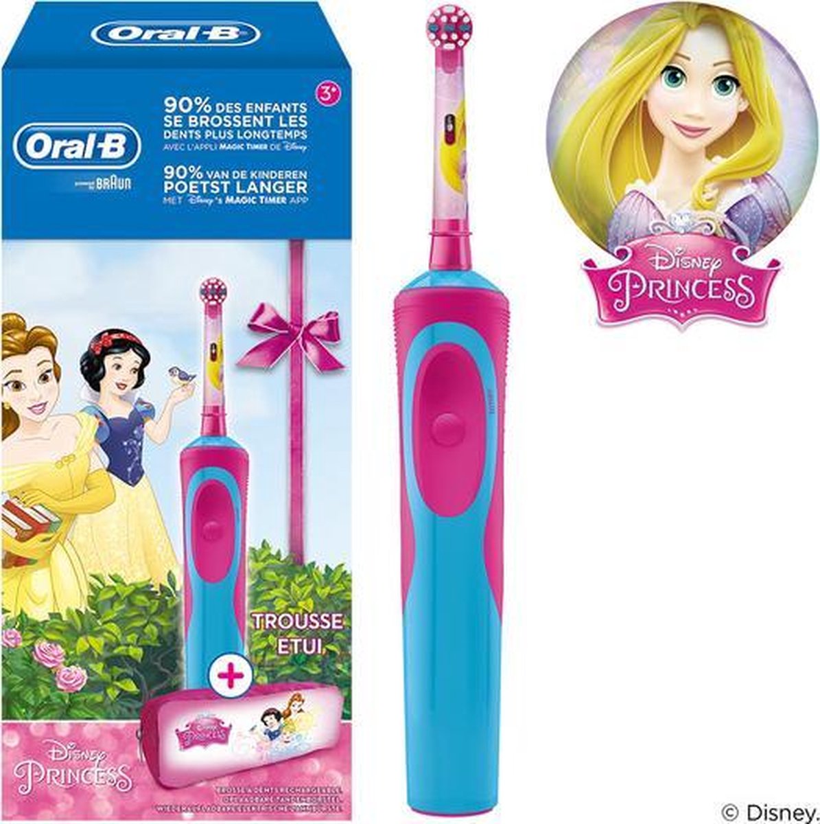 bossen marmeren Fonetiek Oral B Stages Power Kids Disney Princess + gratis Disney Princess case -  Elektrische... | bol.com