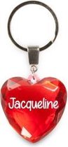 sleutelhanger - Jacqueline - diamant hartvormig rood
