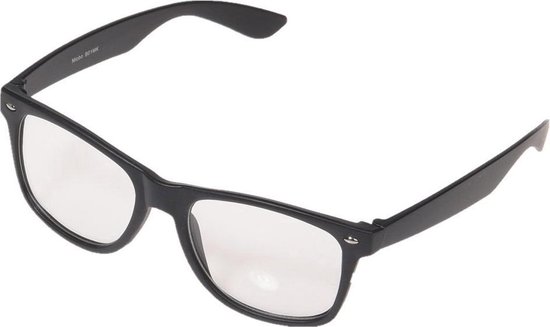 Bril zonder sterkte | zwart | artsen | brillen | volwassenen | dames |  heren | nerd |... | bol.com