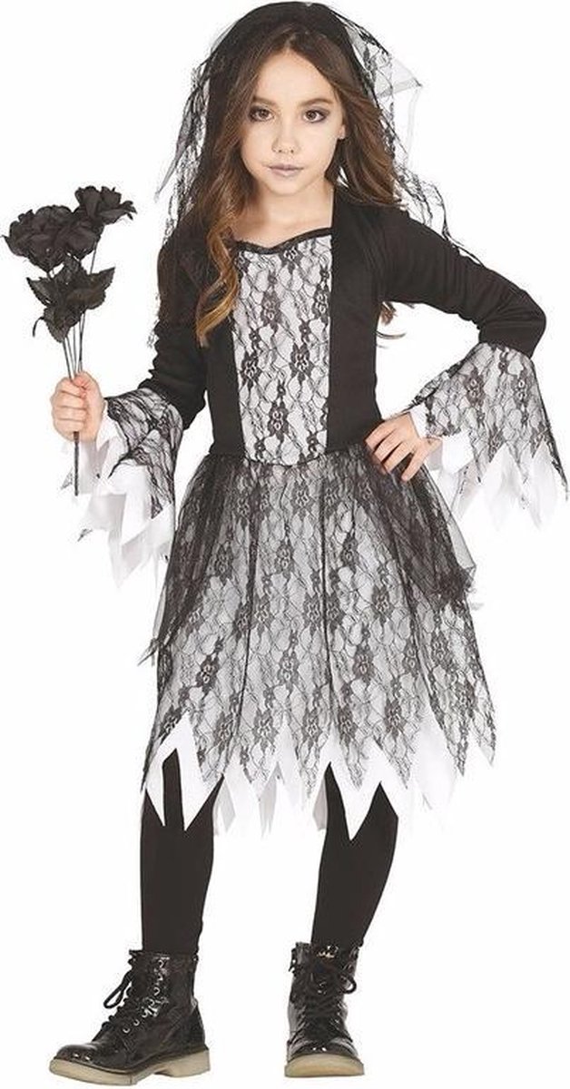 Halloween bruid meisjes - horror jurkje 10-12 jaar | bol.com