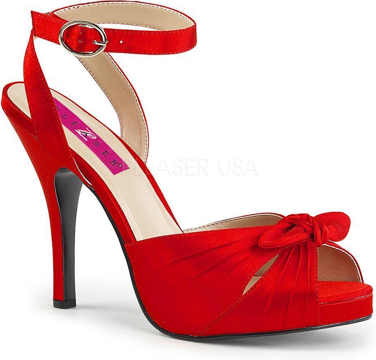 Pleaser Pink Label Hoge hakken -46 Shoes- EVE-01 US 15 Rood | bol.com