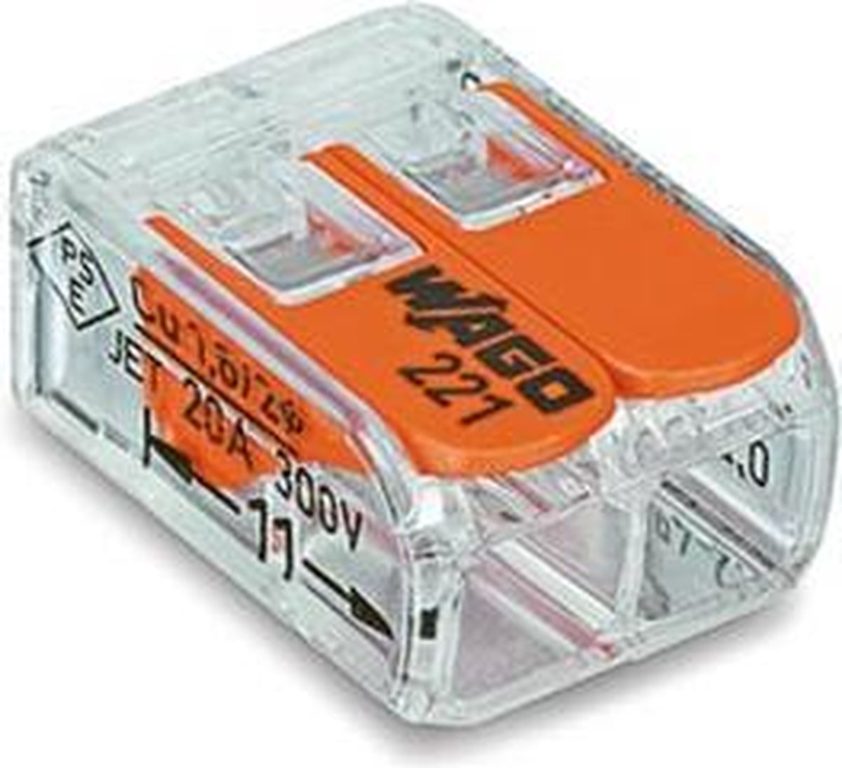 Compacte Verbindingsklem 2 X 0.2 - 4 Mm² Voor Alle Kabelsoorten