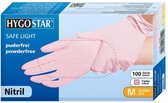 Hygostar nitril handschoen roze 100 stuks maat XL