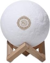 Equantu Quran Smart Touch Moon Smart table lamp Wit Bluetooth - Koran speaker - Koran lamp - Quran speaker - Quran lamp