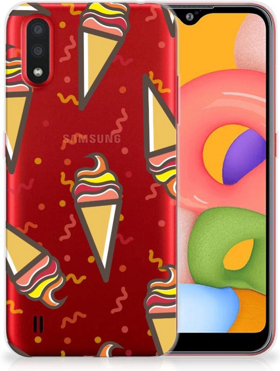 Samsung Galaxy A01 Siliconen Case Icecream