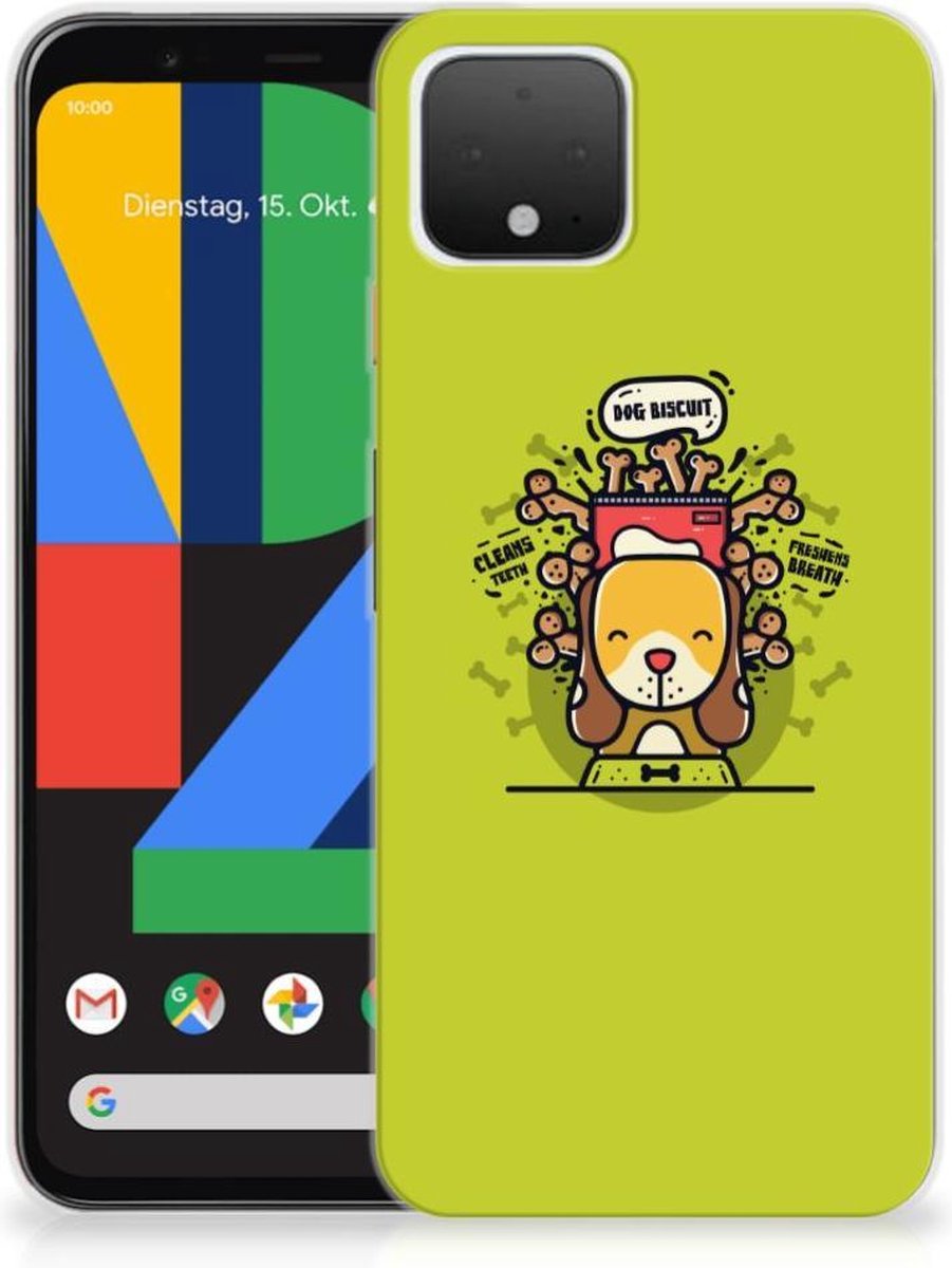 Google Pixel 4 Telefoonhoesje met Naam Doggy Biscuit