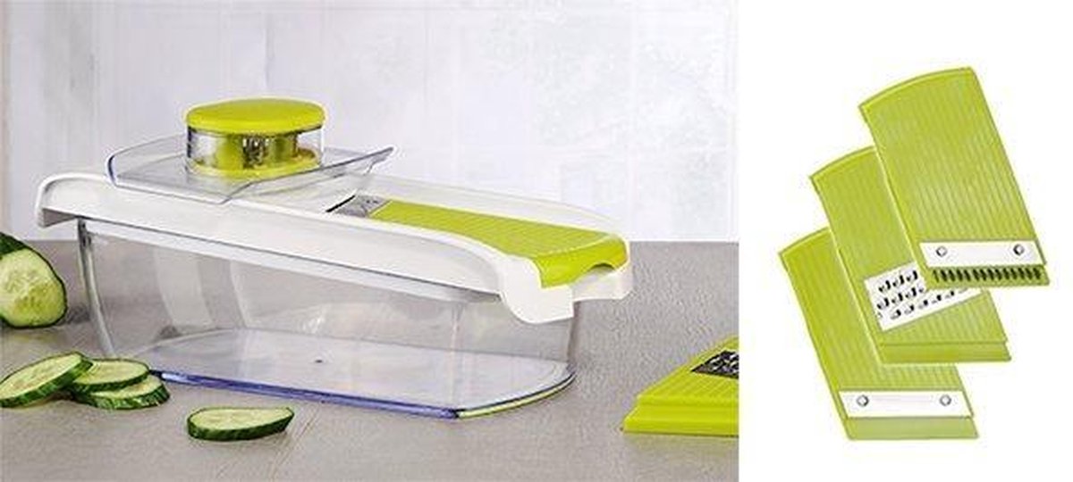 Hi Mandoline - Groentesnijder - Transparant - Groen