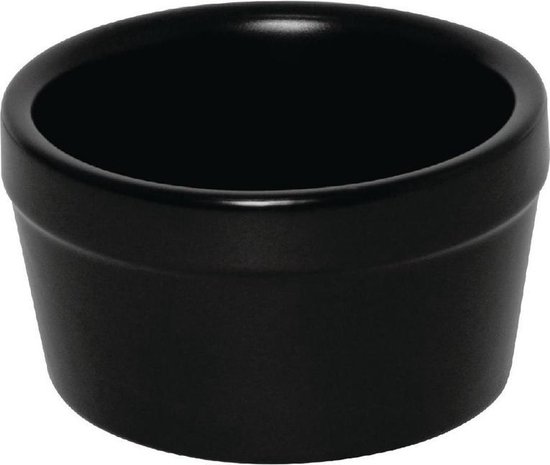 Foto: Olympia stapelbare ramekin mat zwart 95mm 6 stuk s 