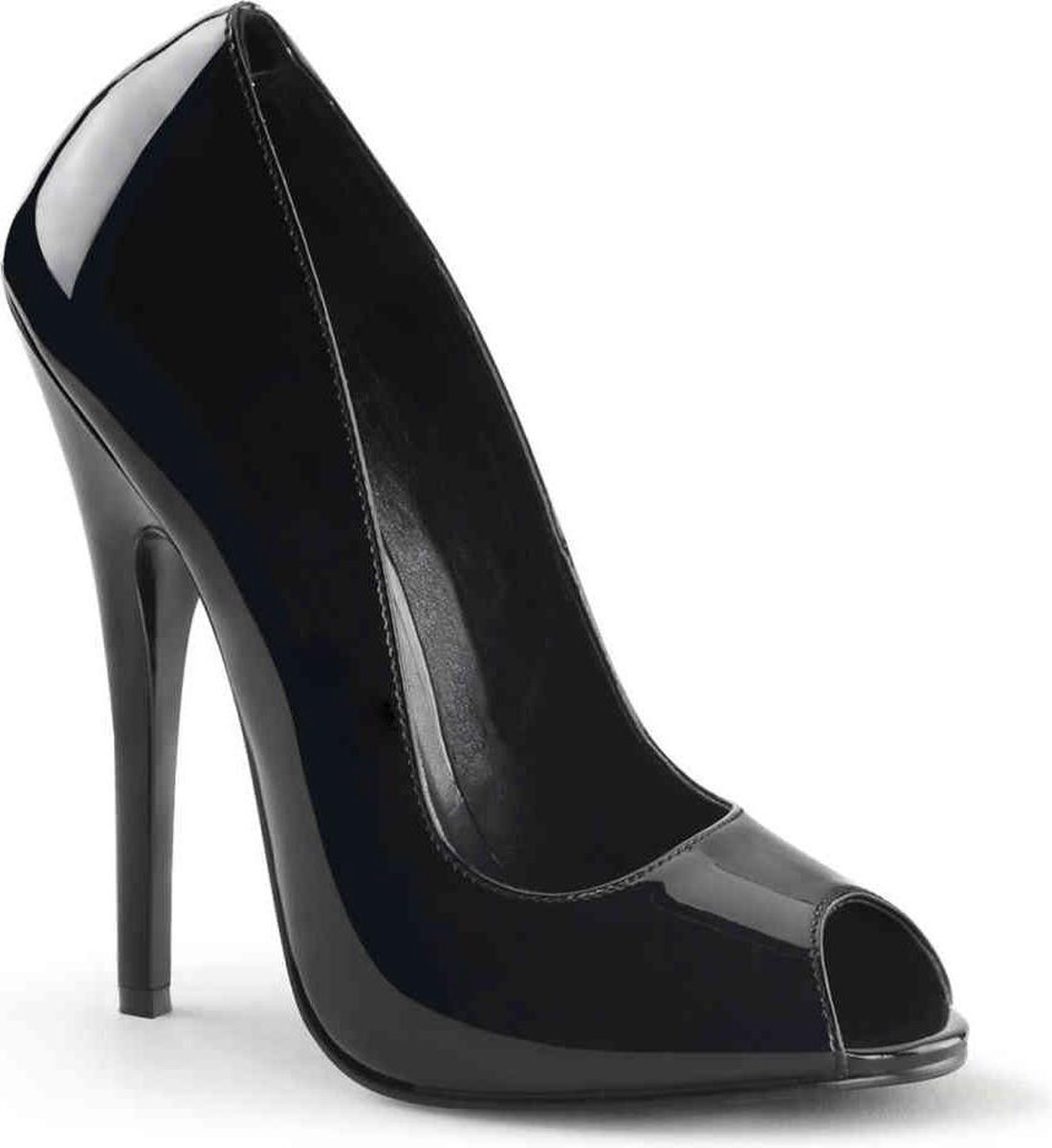 Devious - DOMINA212 Hoge hakken - Paaldans schoenen - 45 Shoes - Zwart