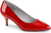 Pleaser Pink Label Pumps -39 Shoes- KITTEN-01 Paaldans schoenen Rood