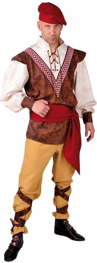 Middeleeuwen & Renaissance Kostuum | Onderdanige Middeleeuwse Boer | Man |  XL |... | bol.com