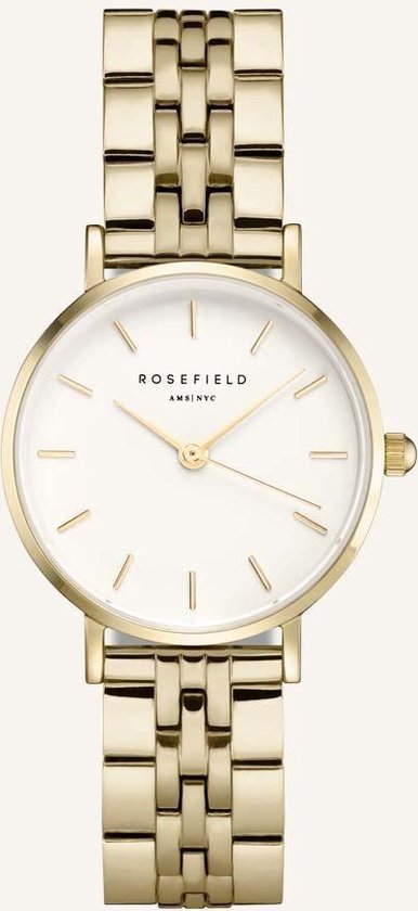 Grijp Aan boord hoofd Rosefield Small Edit Dames Horloge - Goud Ø26mm - 26WSG-267 | bol.com