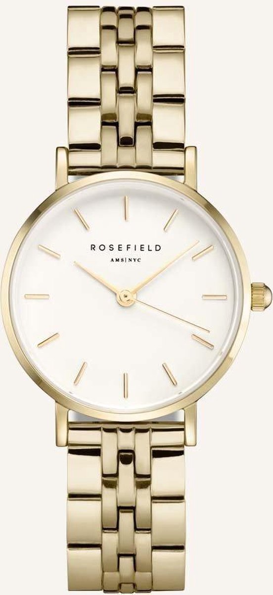Rosefield Small Edit Dames Horloge - Goud Ø26mm - 26WSG-267