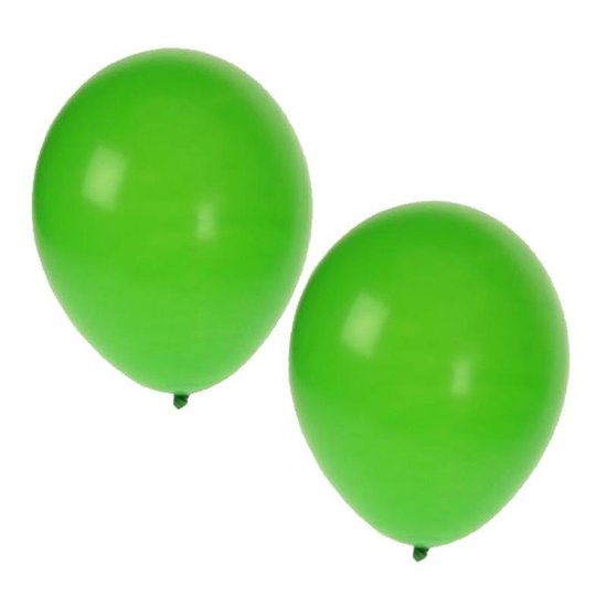 Helium tank met 50 groene ballonnen - Groene - Heliumgas met ballonnen voor een St. Patrickday thema - Shoppartners