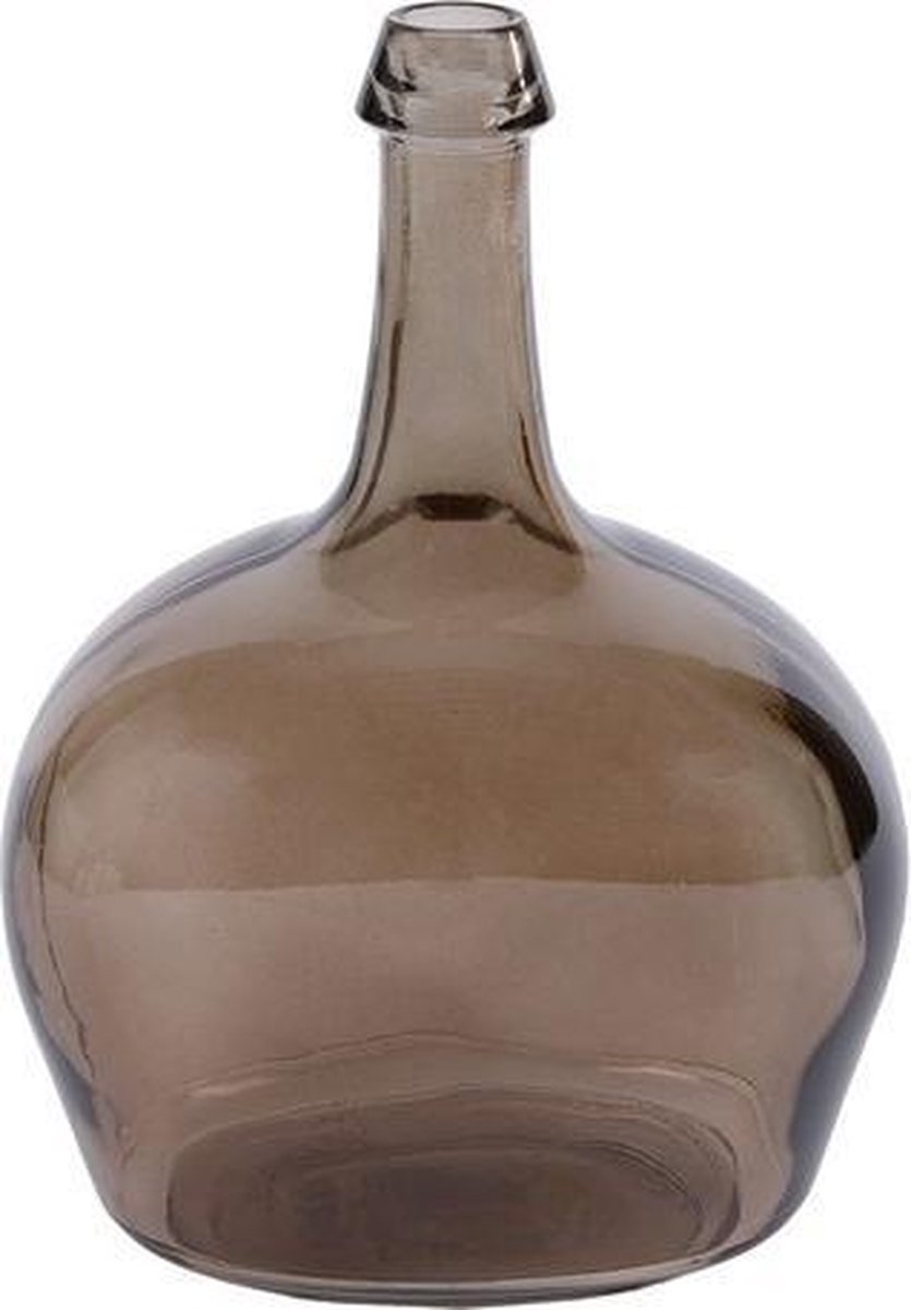 Glazen Vazen En Flessen - Kruik Glas 'garrafa Victoria' 19x14x26cm Bruin |  bol.com