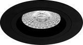 LED Spot Set - Pragmi Rodos Pro - GU10 Fitting - Inbouw Rond - Mat Zwart - Ø93mm - Philips - CorePro 827 36D - 4W - Warm Wit 2700K - Dimbaar - BES LED