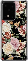 Samsung S20 Ultra hoesje siliconen - Bloemen flowerpower | Samsung Galaxy S20 Ultra case | multi | TPU backcover transparant