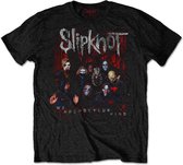 Slipknot Heren Tshirt -2XL- WANYK Group Photo Zwart