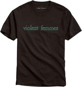 Violent Femmes Heren Tshirt -L- Green Vintage Logo Zwart