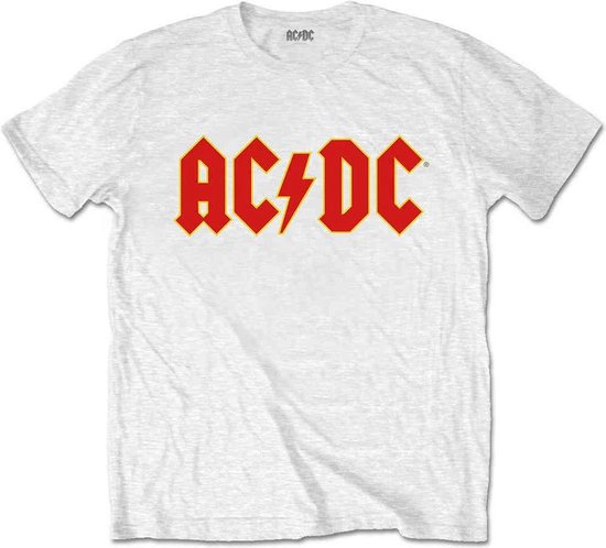 AC/DC - Logo Kinder T-shirt - Kids tm 10 jaar - Wit