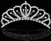 Chique Tiara Kam met Fonkelende Kristallen | Haarsieraad - Haarversiering - Haaraccessoire | Bruid - Bruidsmeid - Bruidsmeisje | Diadeem - Haarband | Feest - Gelegenheid - Bruiloft - Kerst - 