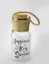 KERST - Star Lights - Happiness is the key to success - In cadeauverpakking met gekleurd lint