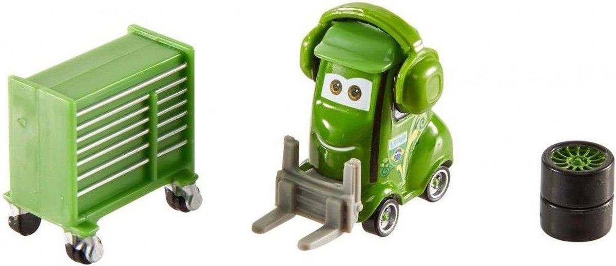 | Mattel Cars Voertuig Adam Parke 5 Cm Groen Mattel Cars Spoiler Speeders auto Cruz Ramirez 13,5 cm