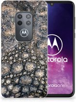 Motorola One Zoom TPU Hoesje Krokodillenprint