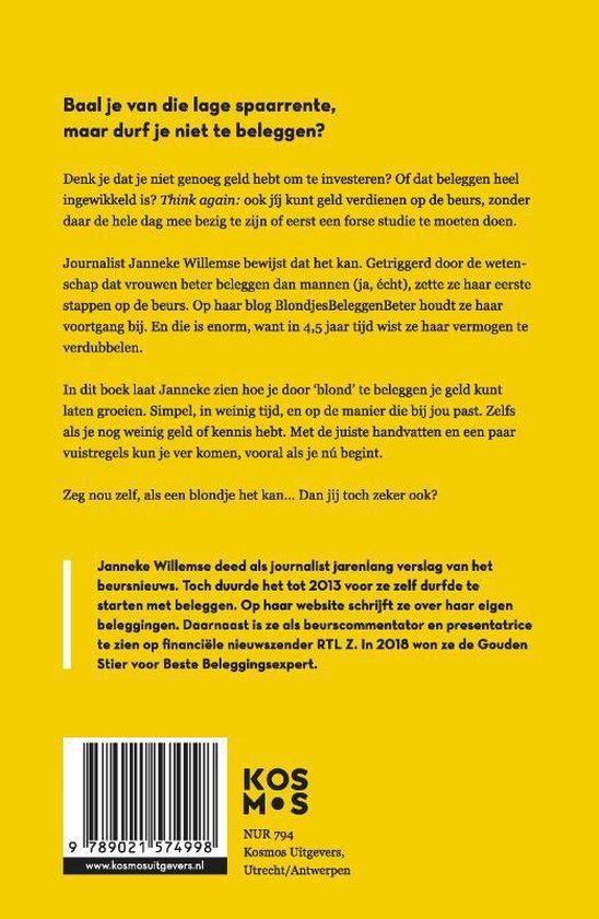 Blondjes Beleggen Beter - Janneke Willemse