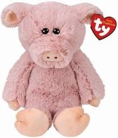 Pluche Ty Beanie roze varken/big knuffel Otis 20 cm speelgoed - Varkens boerderijdieren knuffels - Speelgoed voor kinderen