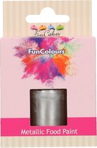 FunCakes Eetbare Metallic Verf Donkerzilver 30ml
