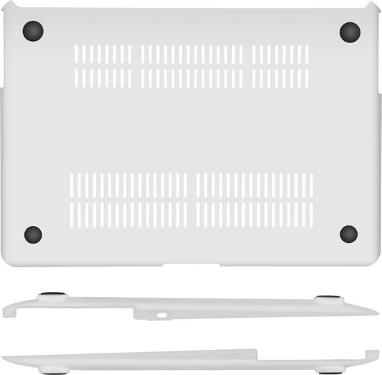 Design Hardshell Cover voor de MacBook Air 13 inch (2008-2017) - Wit Marmer - Merkloos