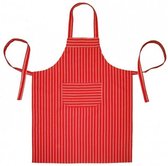 Keukenschorten BBQ â€“ 2 stuks -Rood- streep 70x100cm | HomÃ©Ã©  - Leverbaar in: 70x100
