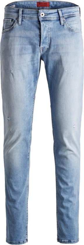 Mode Spijkerbroeken Slim jeans Jack & Jones Slim jeans lichtgrijs casual uitstraling 