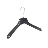 De Kledinghanger Gigant - 20 x Kinderhanger kunststof zwart met schouderverbreding, 34 cm