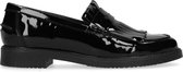 Sacha - Dames - Zwarte lak loafers met jamboreeklep - Maat 37