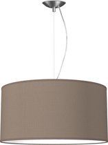 Home Sweet Home hanglamp Bling - verlichtingspendel Deluxe inclusief lampenkap - lampenkap 50/50/25cm - pendel lengte 100 cm - geschikt voor E27 LED lamp - taupe