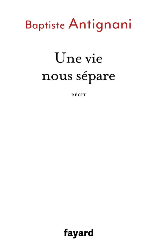 Une vie nous sépare - cover