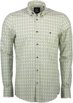 Lerros Lange mouw Overhemd - 2821129T Geel (Maat: M)