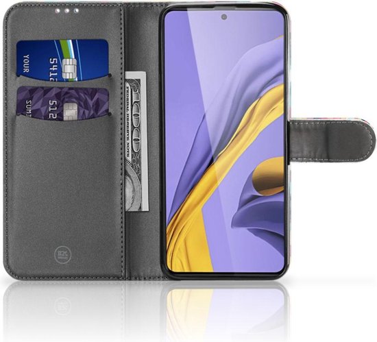 Protecteur Flip Housse Samsung Galaxy A51 Coque Téléphone À Carreaux