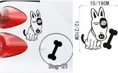 3D Sticker Decoratie Leuke Honden Huisdier muursticker Wc Stickers Honden Husky Siberische Malamute silhouet schakelaar muursticker voor kinderkamer Home Decor - Dog21 / Small