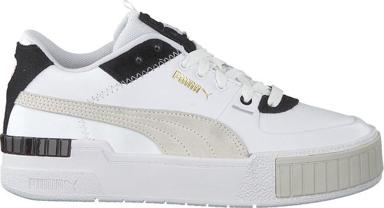 PUMA Cali Sport Mix Wn's Lage sneakers Leren Sneaker Dames Wit - Schoenen.nl