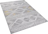 Beliani KARGI - Vloerkleed - grijs - polyester