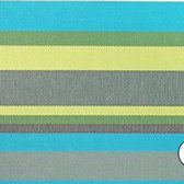 Ikado  Set van 6 stuks placemat, gestreept dessin in blauw tinten  30 x 45 cm