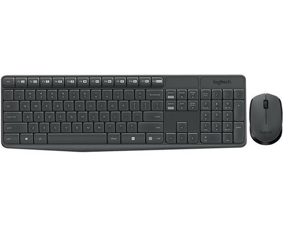 Logitech MK235 Draadloos Toetsenbord en Muis Azerty Logitech MK235 Draadloos Toetsenbord en Muis Azerty