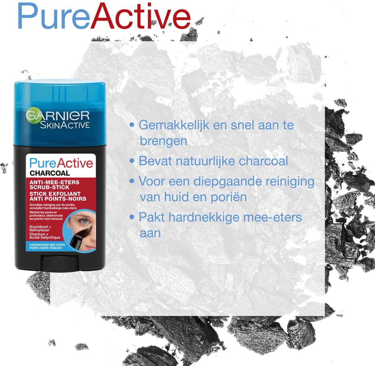 pure active charcoal stick
