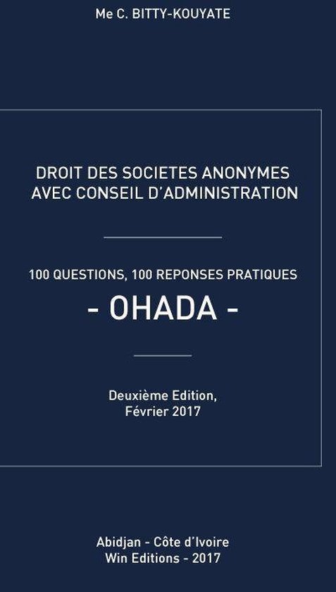 DROIT DES SOCIÉTÉS ANONYMES AVEC CONSEIL D'ADMINISTRATION - cover