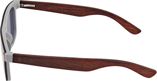 5one® Hvar Brown Wood Revo Blue - Houten Zonnebril gepolariseerd van 5one® — afbeelding 4