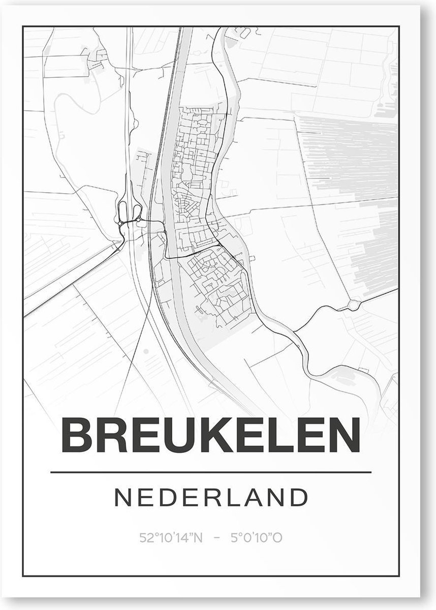 Poster/plattegrond BREUKELEN - A4