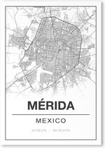 Poster/plattegrond MERIDA - 30x40cm